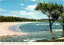 Mouth of the Wailua River, Coco Palms Beach, Island of Kauai, Postcard