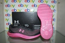 Under Armour Grade School Girls UA Liquify Running Shoes 3022875 102 Gray/Pink