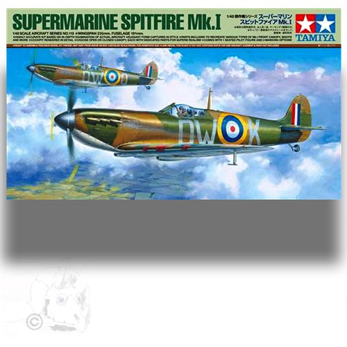 KIT MODELO TAMIYA 61119 1/48 SUPERMARINE SPITFIRE MK.I *MOLDES NUEVOS* - Imagen 4 de 4