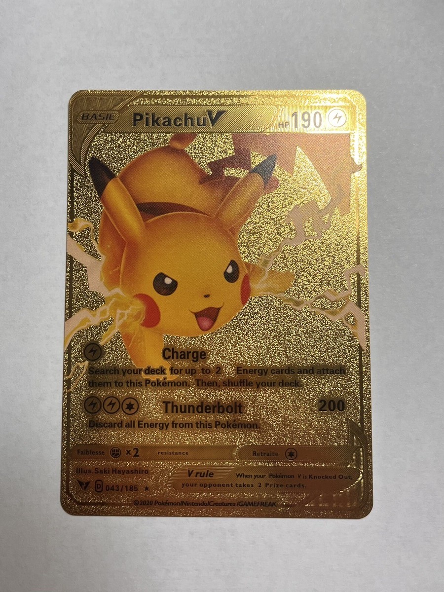 ピカチュウV ゴールド HP190 Pikachu V Gold Foil Fan Art Hp190 NM | eBay