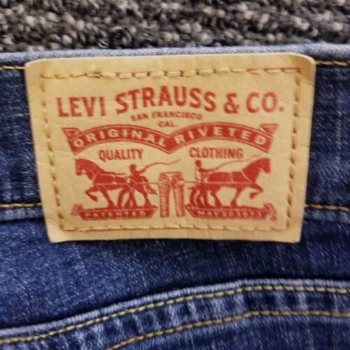 Levi's donna 14 stivaletto classico taglio elasticizzato blu jeans bootcut metà cowgirl - Foto 9 di 11
