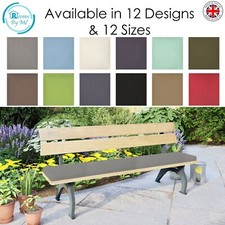Outdoor Premium Weather-Resistant Fabric Bench Pad Garden Furniture Seat Cushion