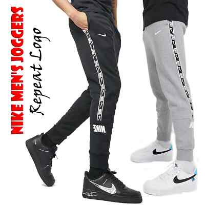 nike repeat tape poly pant grey