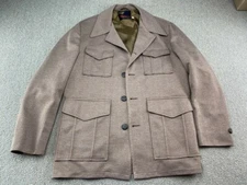 Richman Brothers Jacket Coat Brown Tan 4 Pockets VTG
