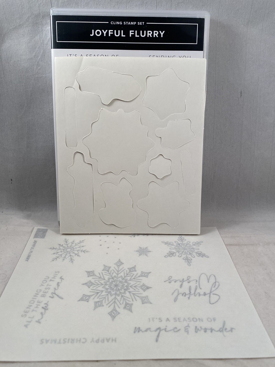 JOYFUL FLURRY Stamp Set FROSTED FLURRY Dies Stampin Up Snowflakes