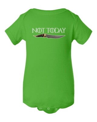 Arya Stark Game Of Thrones Girl Has No Name Not Today Baby Bodysuit