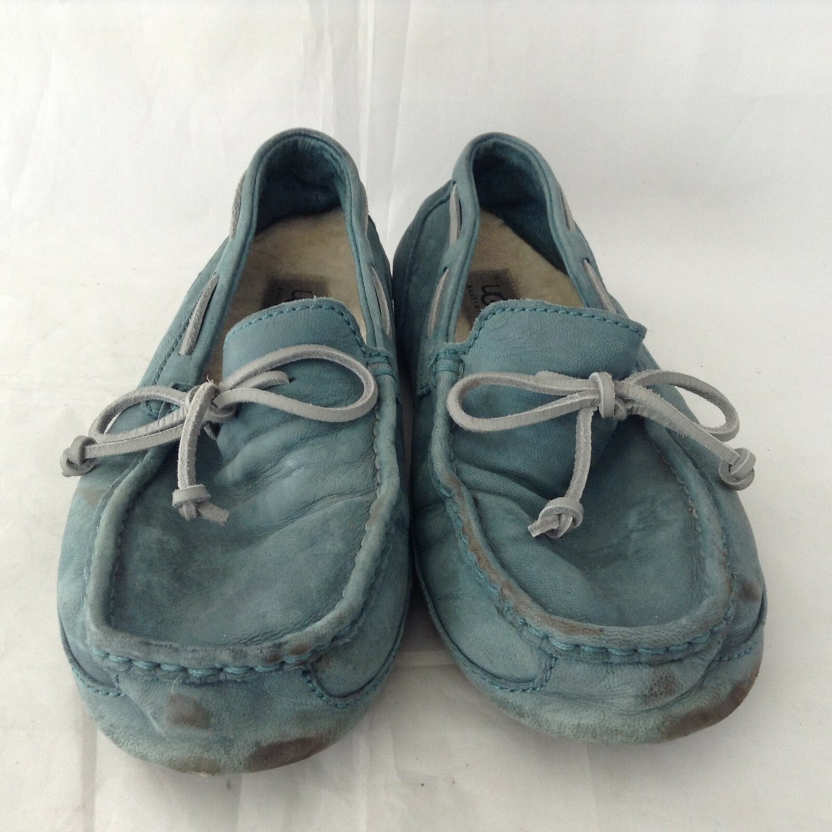 UGG 1009521 ブルーモカシン CHESTER CAPRA 28cm UGG Australia Mens 1009521 Blue Leather Chester Capra Loafer