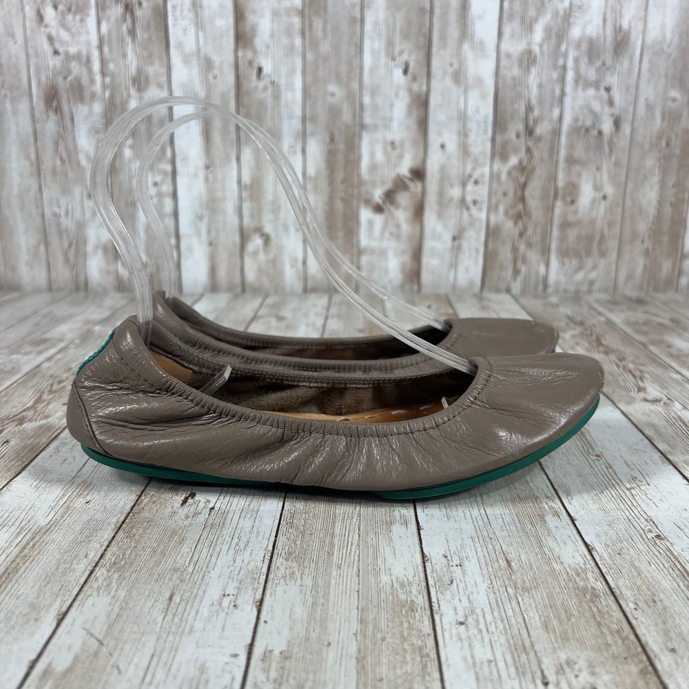 SAOLA Ballerine Tieks in pelle tortora suola turchese comode scarpe pieghevoli 6