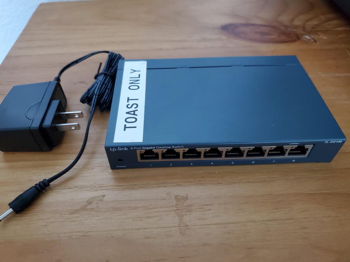 Toast POS TP-LINK TL-SG108 8-Port 10/100/1000Mbps Gigabit Switch w