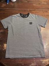 HUF Men's White and Black T-shirt Vintage Y2K