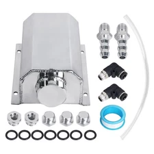 Coolant Radiator Tank Reservoir Expansion Overflow Tank Universal 2L Aluminum