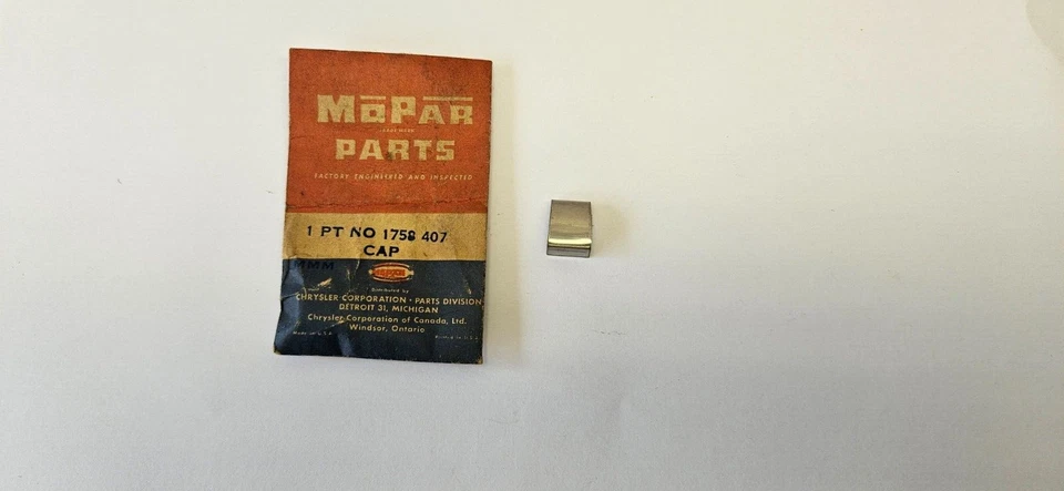 1957-1958 Dodge Plymouth Desoto Roof Drain Front End Chrome Cap 1758407 NOS - Image 3 of 4