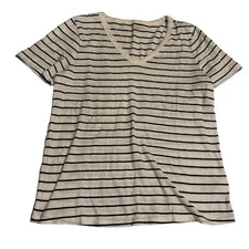 Old Navy XS V-Neck T-Shirt Striped