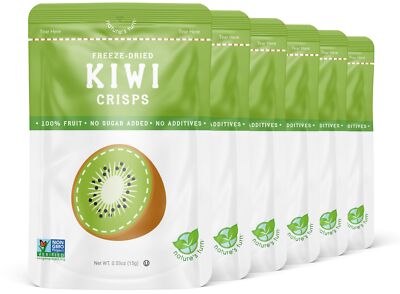 Nature s Turn Freeze-Dried Fruit Snacks 6 Pack Sour Kiwi 0.53oz Each