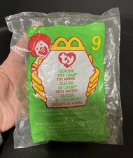 1999 Mcdonalds 9 Ty Claude the Crab Beanie baby  brand new, unopened 