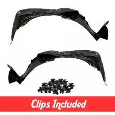Front Left & Right Fender Liner Set w/ Clips For 2007-2014 Toyota FJ Cruiser