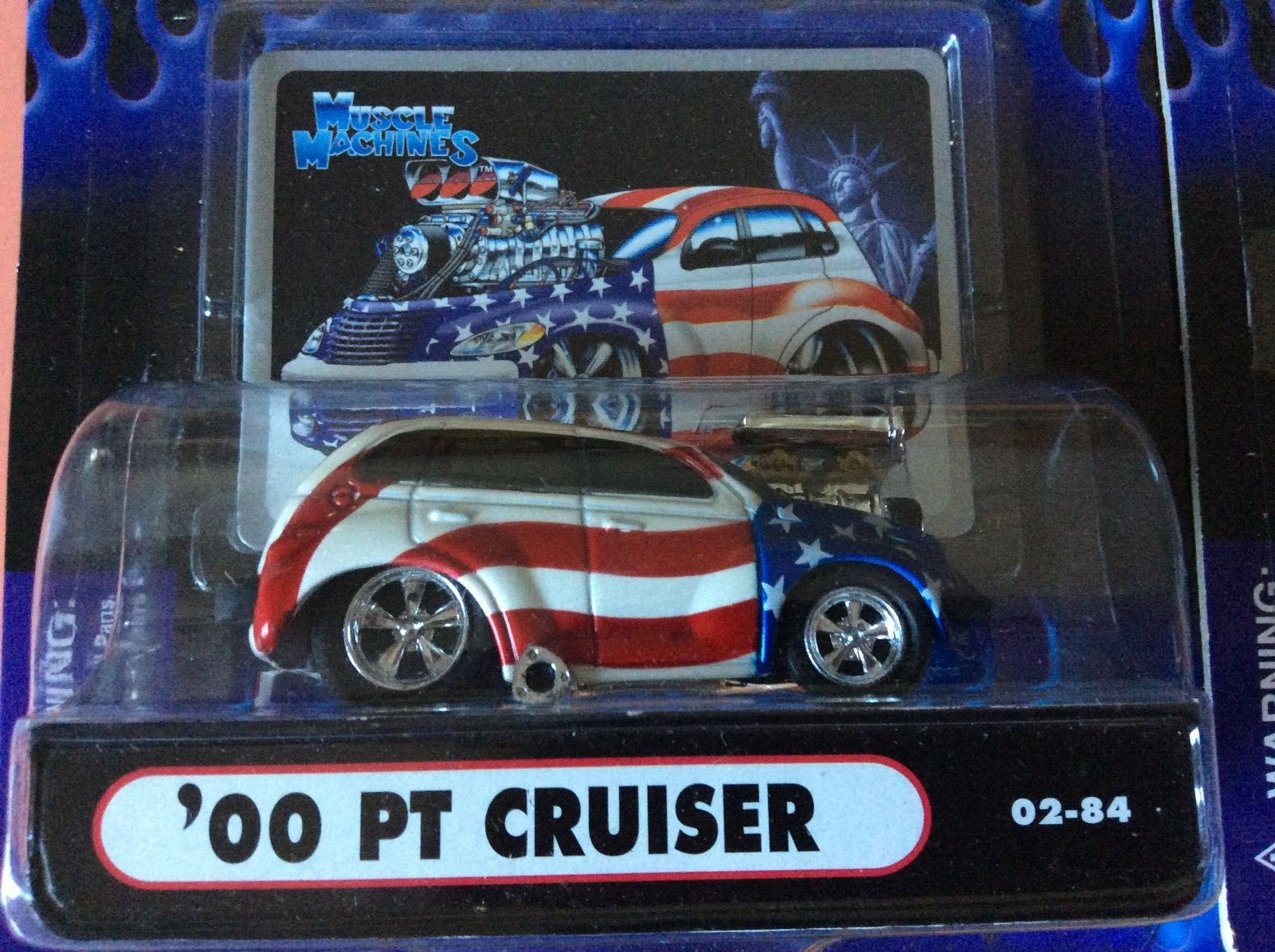 MUSCLE MACHINES STARS & STRIP - 2- 2000 PT Cruiser 1/64 DIE CAST  PT CRUISER  -