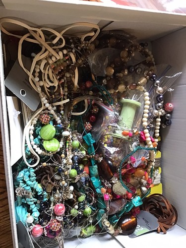 3lbs Of Vintage Beads, Buttons, Jewelry, Findings & More