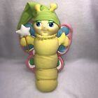 Glo Butterfly Plush Gloworm Glow Worm Hasbro 1985 Lights Up Works w Star Vintage