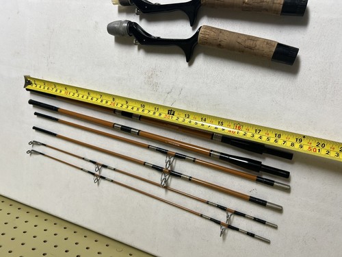 Vintage Matched Pair L.L. 4pc Bean Fiberglass Pack Casting Rod USA Made 5' 3” - Picture 12 of 13