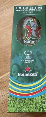 1 x Heineken Champions Glas Limited Edition. Pint/Bierglas Sammlerstück Weihnachten?