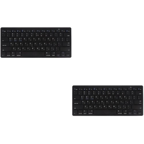 2 Count Hebrew Keyboard for Laptop Wireless Keyboards Office Quiet