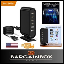 Ultra-Fast 6-Port USB Charging Station for iPhone16/15, iPad  Galaxy Devices