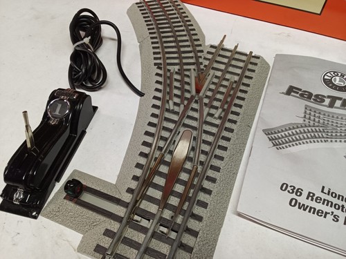 C-7 Lionel Fastrack 036 LH remote switch 6-12045 tested, works good #04 - 第 8/8 張圖片