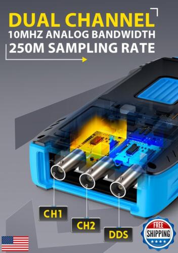 【FNRSI Neuestes Upgrade 2C53T mit 2 P6100 Sonden】 3in1 Oszilloskop/Multimeter - Bild 3 von 5