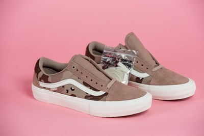 vans old skool pro desert camo skate shoes