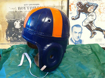 1930s -1940 Clemson style Leather Football Helmet Legendary pre war museum  adult | eBay