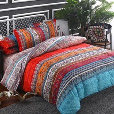 Goodidea Striped Bohemian Comforter Set Queen Size 3 Pieces Boho Hippie Geome...