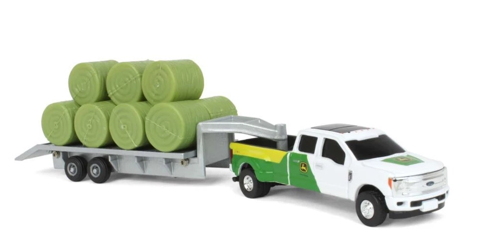 ERTL, FORD F-350 con rimorchio e 11 balle di fieno, 1/64,  ERT45927 - Immagine 3 di 4