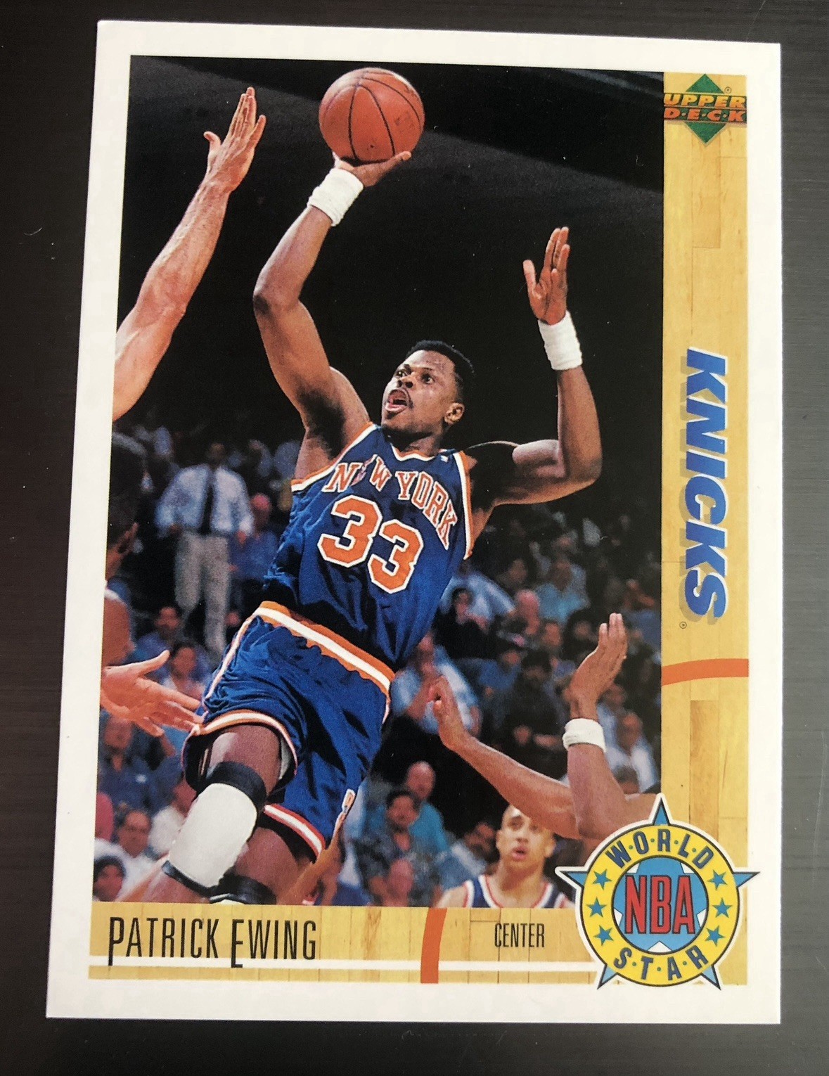 1991-92 Upper Deck Patrick Ewing #193 NBA World Star HOF Italian Version RARE!