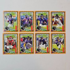 8 Lot  Ravens Team 2025 Score-a-Treat Orange Pumpkin Base Lamar Zay Likely Suggs