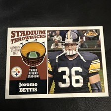 2001 Topps Finest - Stadium Throwbacks Jerome Bettis #FS-JB (MEM)
