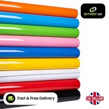 Gloss Car  Vinyl Wrap Sheet Film Car Wrapping Various Colours 'Air Bubble Free'