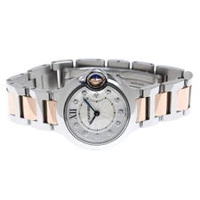 CARTIER WE902030 Ballon Bleu SM K18PG 11P Diamond Quartz Ladies #C183
