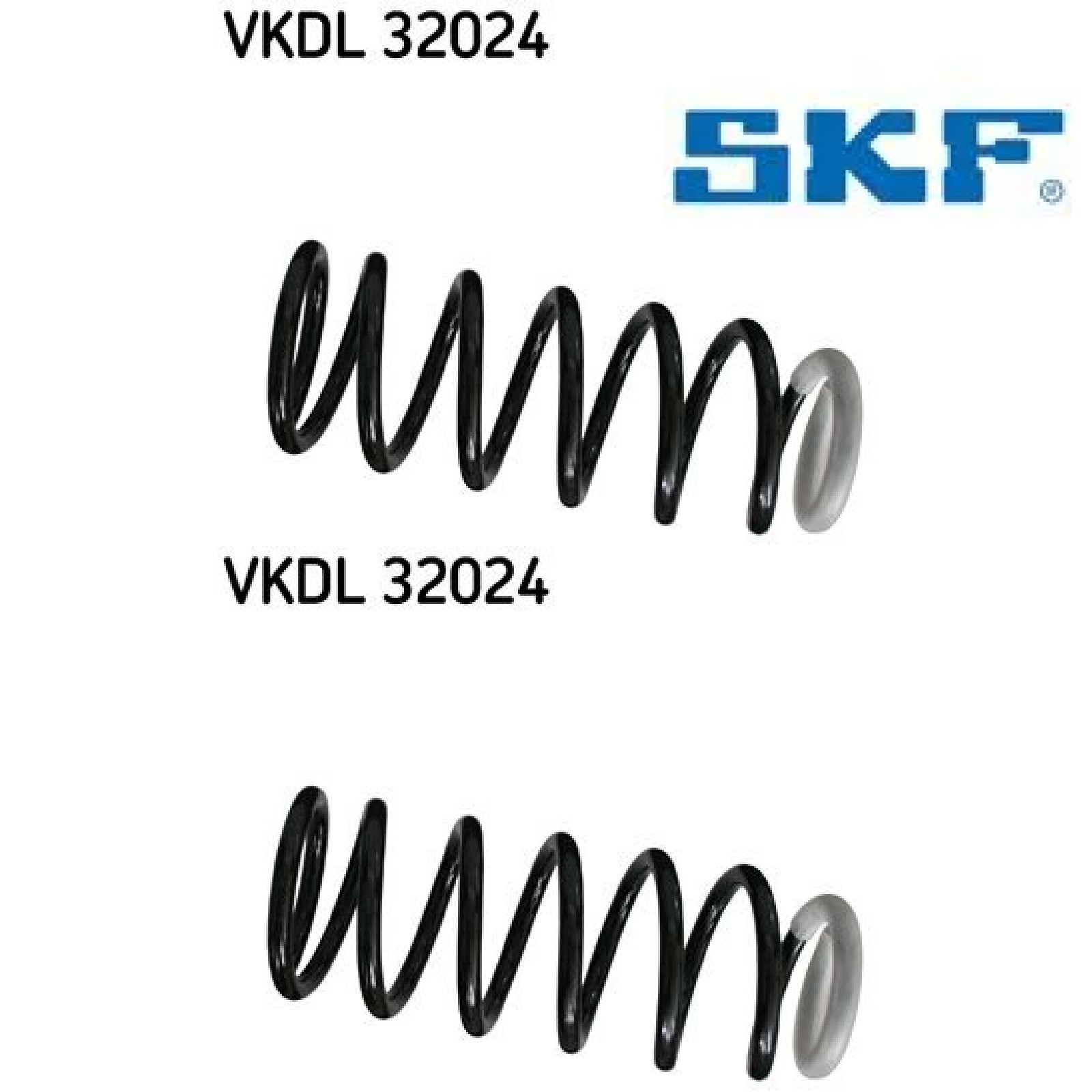 2x Fahrwerksfeder SKF VKDL32024 2 Federn Satz Federnsatz - Bild 3