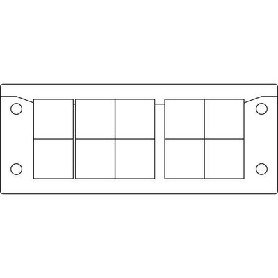1PC ICOTEK CORP 48241 Split Multi Cable Transit Frames, KEL-ER 24/10, Black