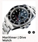 La Touraine Maritimer Men's 40mm Automatic Black Dial Date 200m Dive Watch — photo 3
