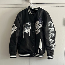 Rich Honors Mens Varsity Jacket L Black/White...