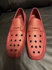 Kenneth Cole Reaction Dawson Eva Bit Mens Rubber Driving Shoes Burgundy Size 10