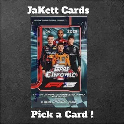 2025 Topps Chrome F1 - Base & Insert Cards - Pick Your Card