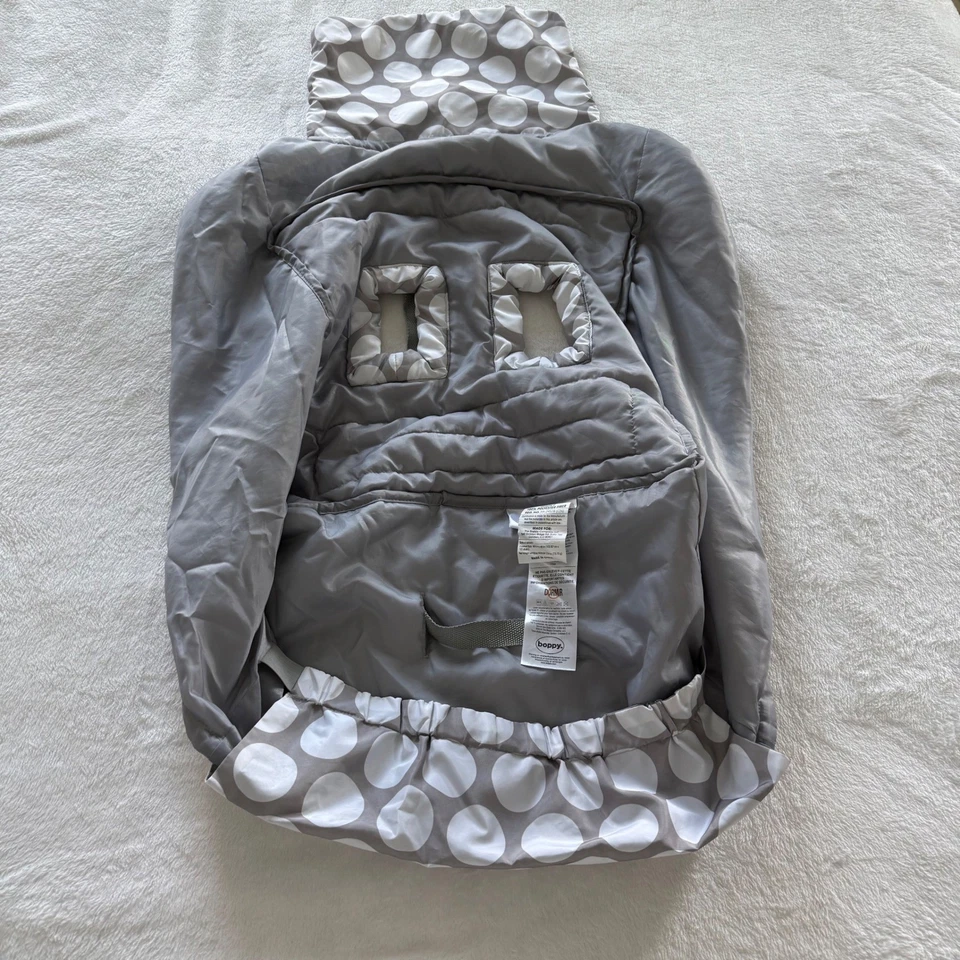 Carrito de Compras Bebé Boppy y Funda Silla Alta Gris Estampado Unisex Seguridad Foto 4 de 4