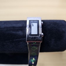 RARE NINE WEST Digital Elegant Wristwatch Rectangle Shape 9W-7042 NEW BATT