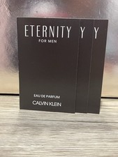 X3 Calvin Klein Eternity For Men Eau de Parfum Spray Vial Sample 1.2 mL/0.04 oz