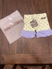 Matilda Jane sz 2 2t The Adventure Begins Leapfrog shorties green polka dots New