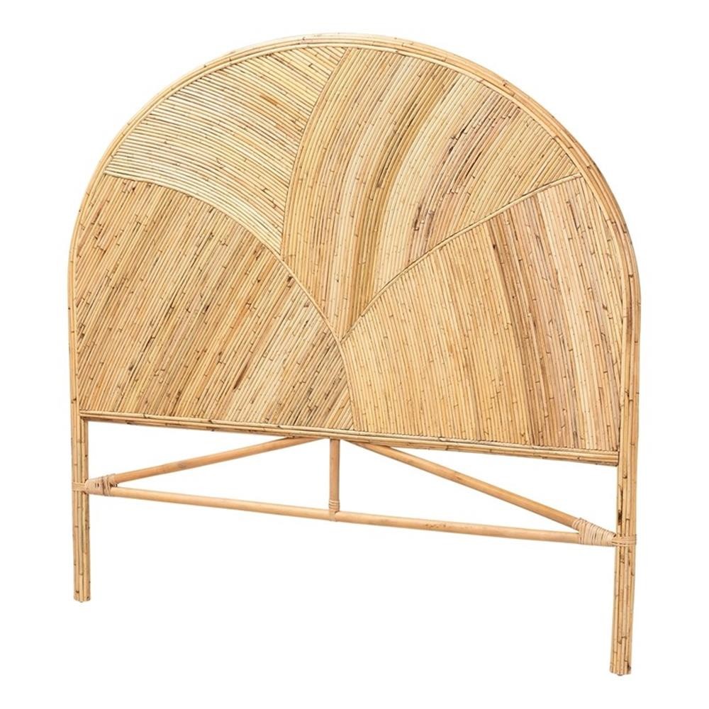Bowery Hill Bohemian Honey Rattan King Size Standalone Headb
