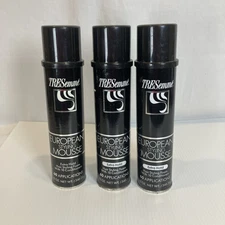 x3 Vintage NOS Tresemme European Styling Mousse 1986 1983 Extra Hold 12 Oz Foam